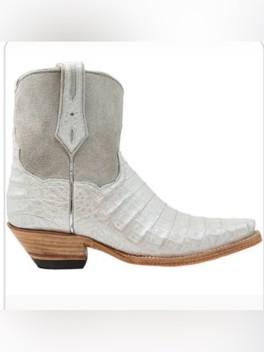 Kemo Sabe Caiman Lizard White Women’s Boots Rare/Sold out